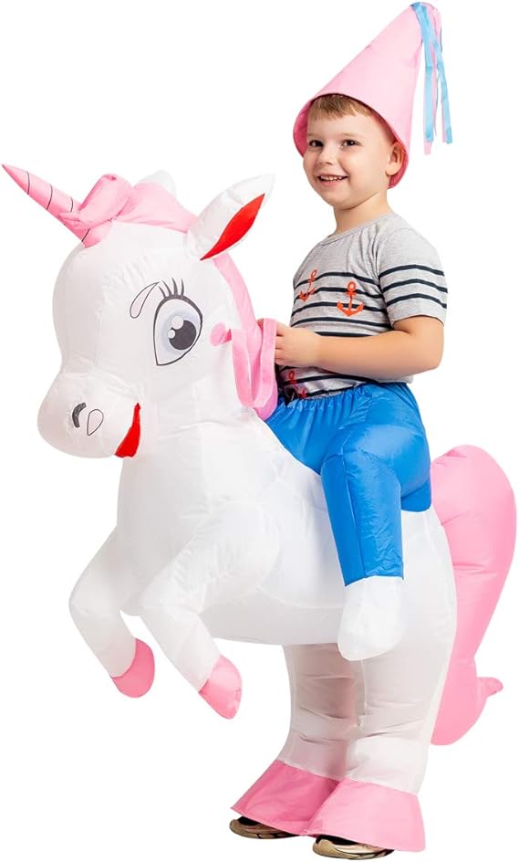 Disfraz De Unicornio Inflable Para Niña