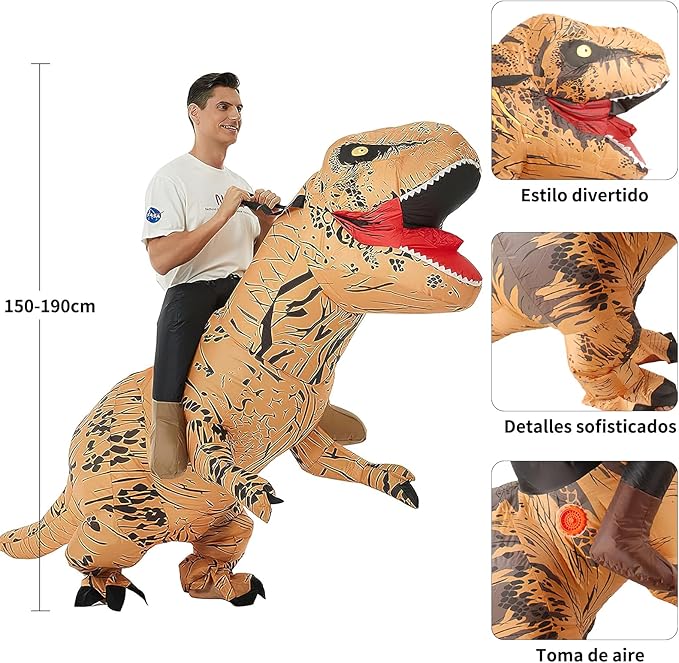 Disfraz De Dinosaurio Trex Para Montar