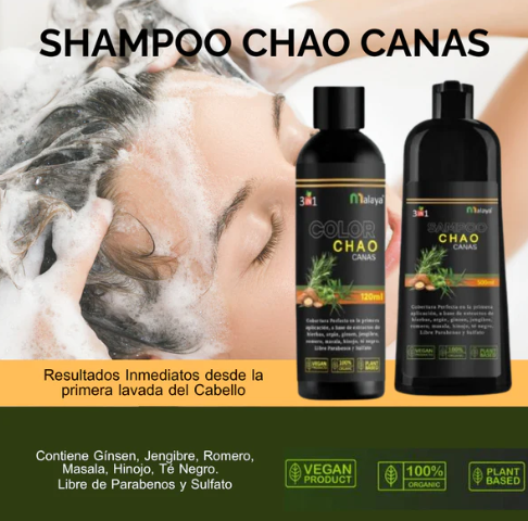 CHAO CANAS SHAMPOO + TRATAMIENTO