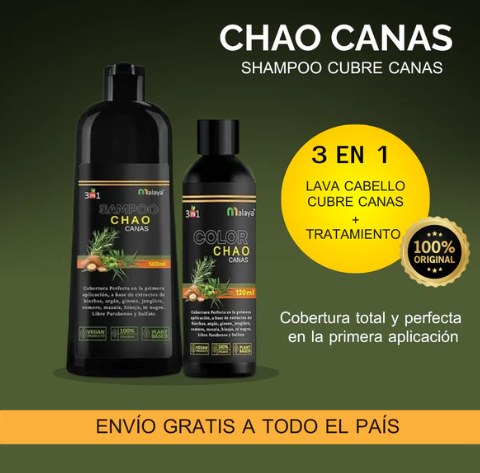 CHAO CANAS SHAMPOO + TRATAMIENTO