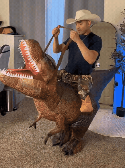 Disfraz De Dinosaurio Trex Para Montar