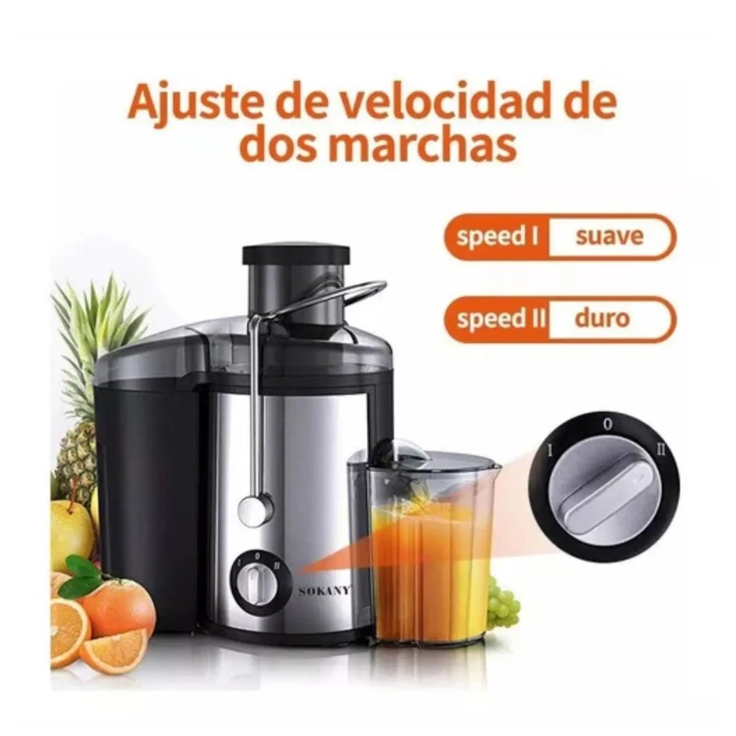 EXTRACTOR DE JUGOS 3 EN 1 + RECETARIOS BATIDOS SALUDABLES