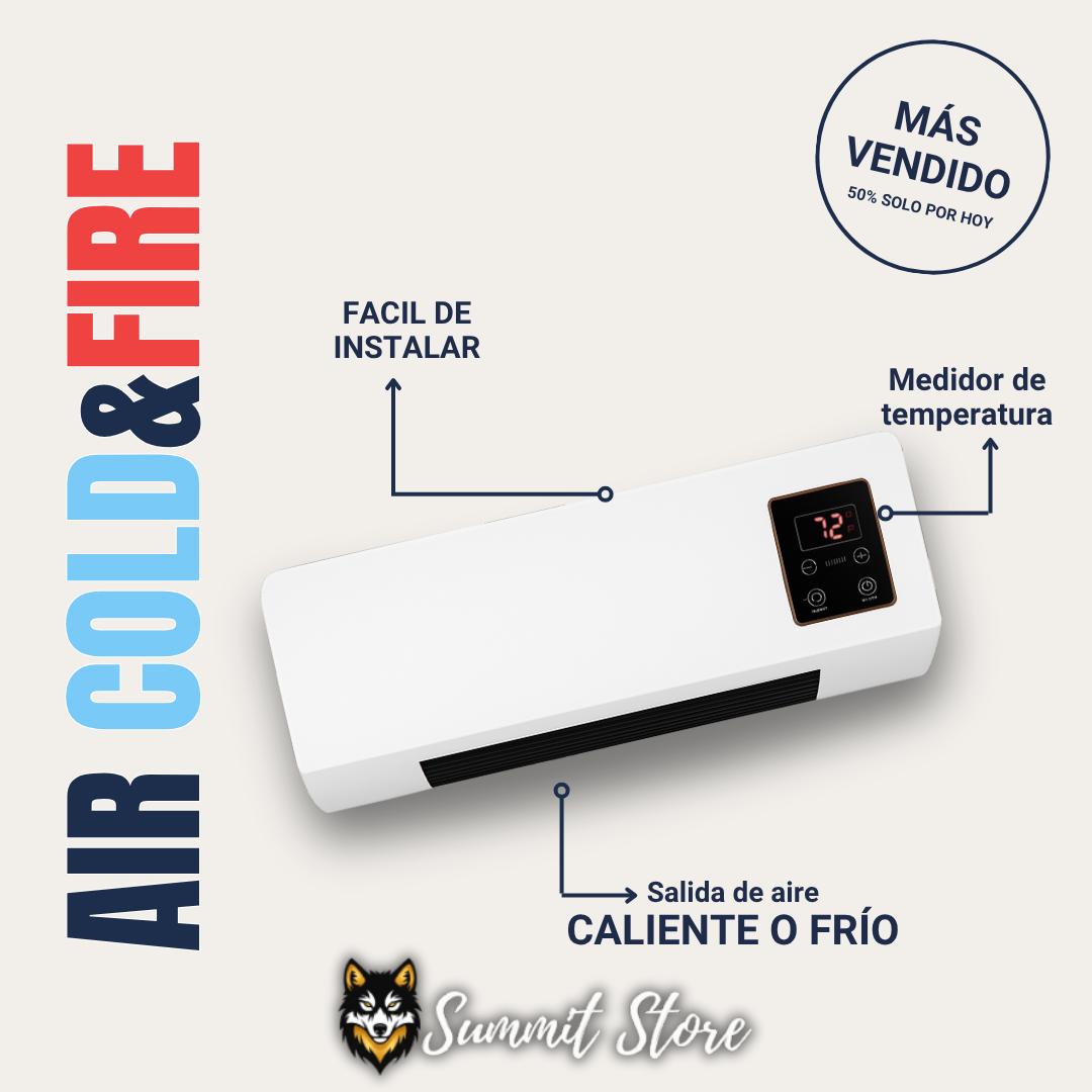 AIRE ACONDICIONADO PORTATIL 2 en 1 AIR COLD&FIRE