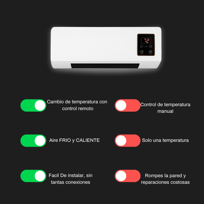 AIRE ACONDICIONADO PORTATIL 2 en 1 AIR COLD&FIRE