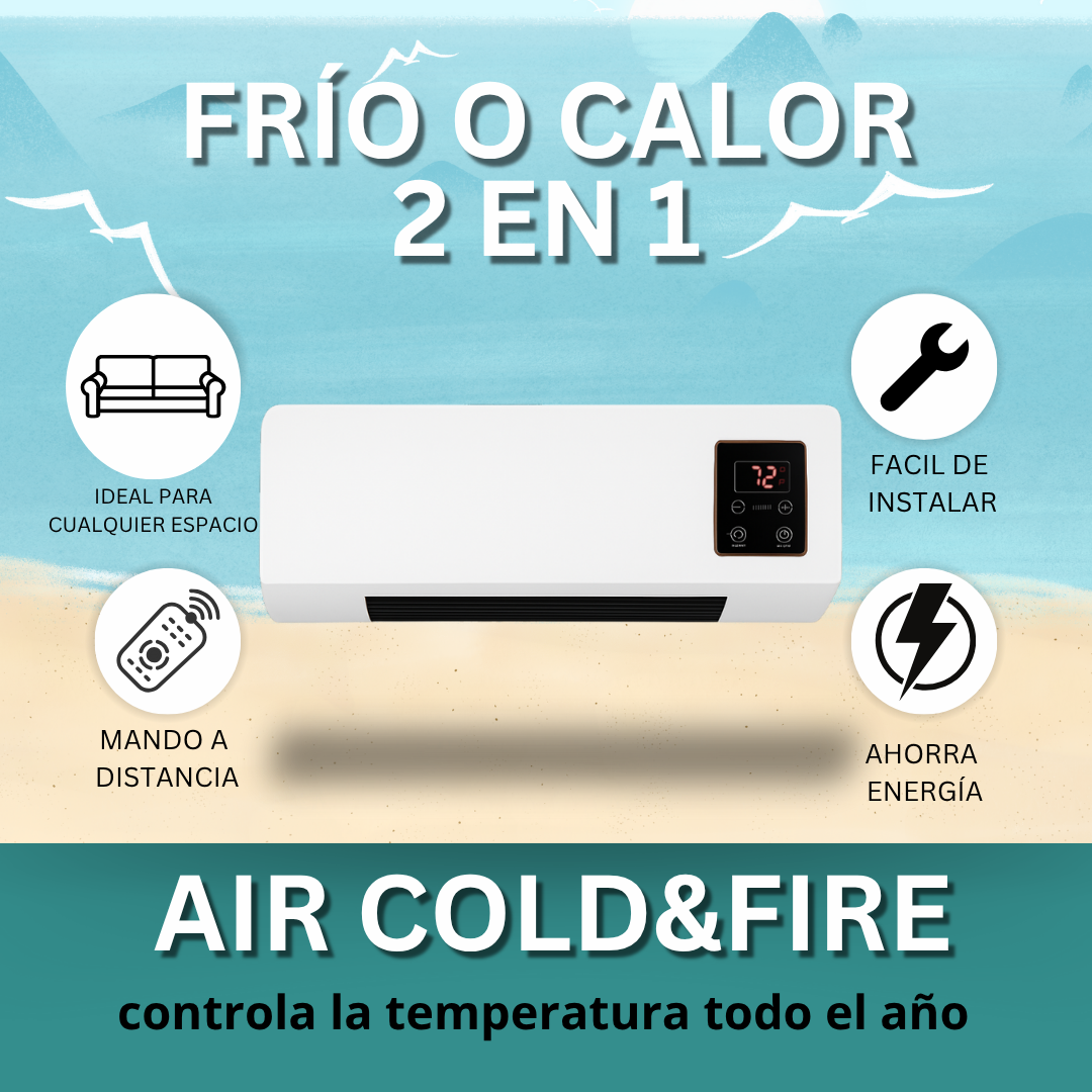 AIRE ACONDICIONADO PORTATIL 2 en 1 AIR COLD&FIRE