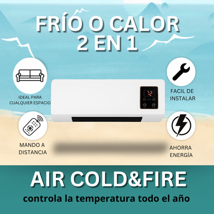 AIRE ACONDICIONADO PORTATIL 2 en 1 AIR COLD&FIRE