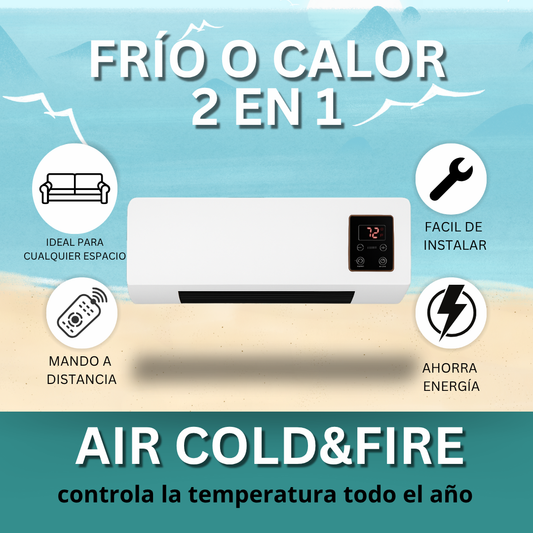 AIRE ACONDICIONADO PORTATIL 2 en 1 AIR COLD&FIRE