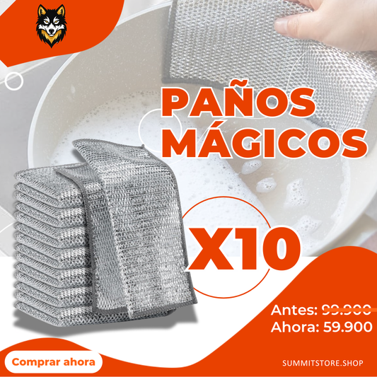 PAÑOS MAGICOS X10 UNIDADES✨