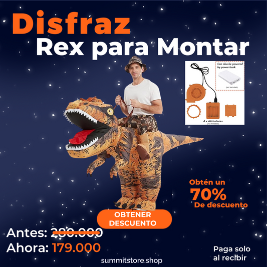 Disfraz De Dinosaurio Trex Para Montar